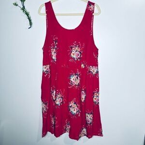 Torrid Hot Pink Floral Tank Sundress